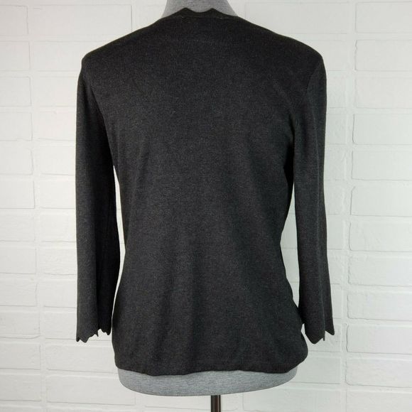 Philosophy Republic Gray Sweater 3/4 Sleeve Size M - Picture 7 of 10